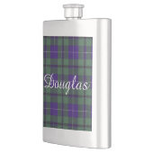 Douglas-Clan karierter schottischer Tartan Flachmann (Links)