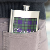 Douglas-Clan karierter schottischer Tartan Flachmann (Beispiel)