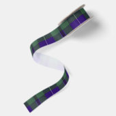 Douglas-Clan karierter schottischer Tartan Satinband (Rückseite)