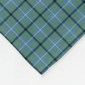 Douglas Clan Light Blue Ancient Tartan Fleecedecke (Ecke)