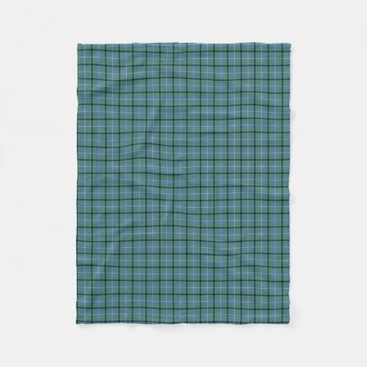 Douglas Clan Light Blue Ancient Tartan Fleecedecke (Vorderseite)