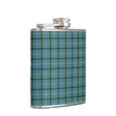 Douglas Clan Light Blue und Green Ancient Tartan Flachmann (Rechts)