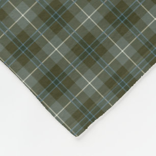 Douglas Clan Loden Green Reproduktion Tartan Fleecedecke