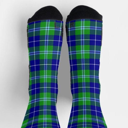 Douglas Clan Tartan Plaid Scottish Pattern Socken (Oben)