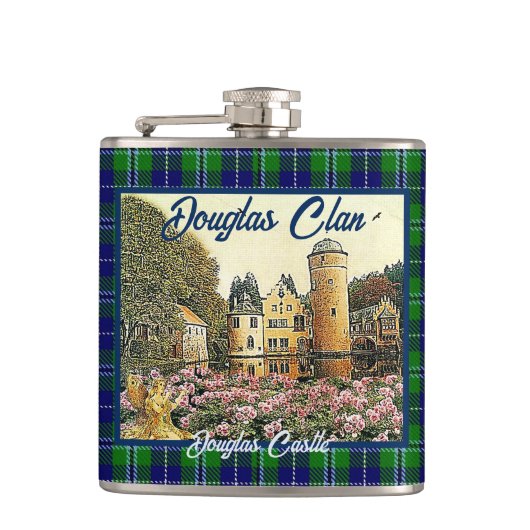 Douglas Clans Douglas Castle Hip Flask Flachmann (Vorderseite)