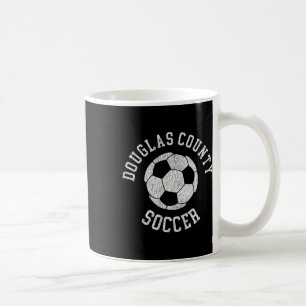 Douglas County Soccer Retro abgenutzt 90er Vintag Kaffeetasse