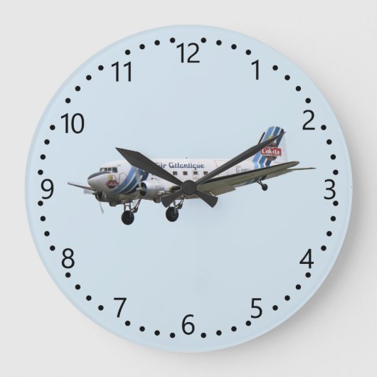 Douglas Dakota DC3 G-AMSV Große Wanduhr (Vorderseite)