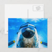 Douglas DC-3 Aircraft Postkarte (Vorne/Hinten)