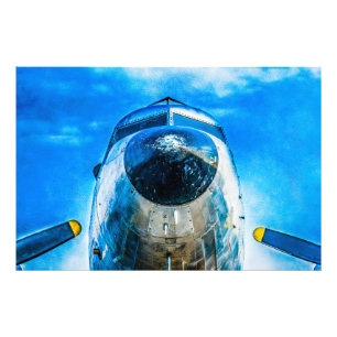 Douglas DC-3 Flugzeug Fotodruck