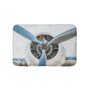 Douglas DC-3 Flugzeug. Propeller Badematte