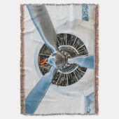 Douglas DC-3 Flugzeug. Propeller Decke (Vorderseite Vertikal)