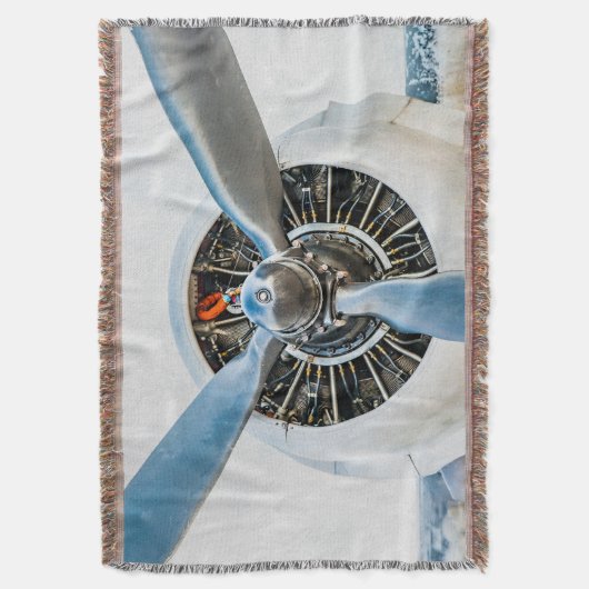 Douglas DC-3 Flugzeug. Propeller Decke (Vorderseite Vertikal)