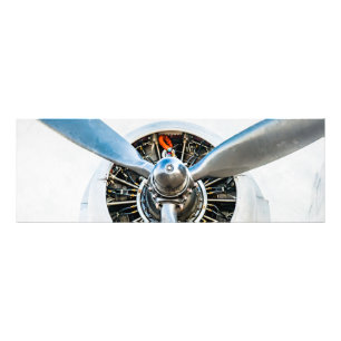 Douglas DC-3 Flugzeug. Propeller Fotodruck
