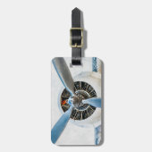 Douglas DC-3 Flugzeug. Propeller Gepäckanhänger (Vorderseite vertikal)