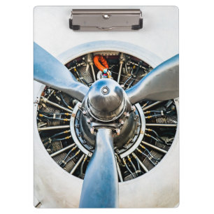 Douglas DC-3 Flugzeug. Propeller Klemmbrett