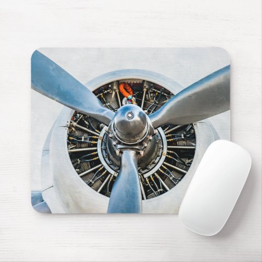 Douglas DC-3 Flugzeug. Propeller Mousepad (Mit Mouse)