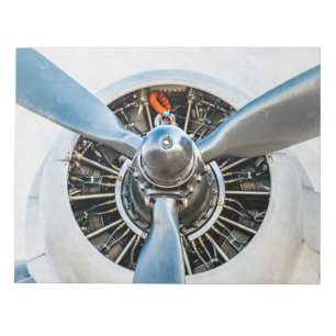 Douglas DC-3 Flugzeug. Propeller Notizblock