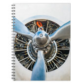 Douglas DC-3 Flugzeug. Propeller Notizblock (Vorderseite)