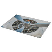 Douglas DC-3 Flugzeug. Propeller Schneidebrett (Ecke)