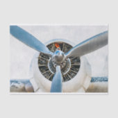 Douglas DC-3 Flugzeug. Propeller Seidenpapier (Vorderseite)