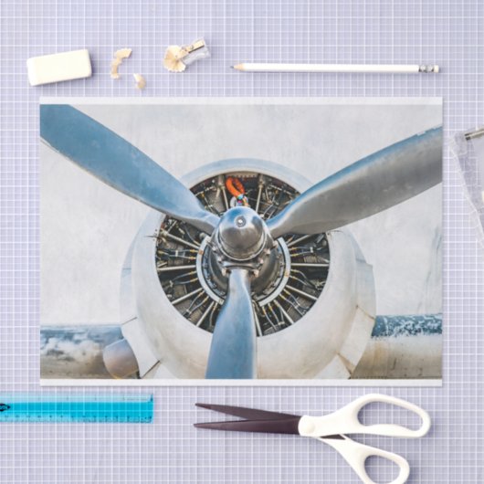 Douglas DC-3 Flugzeug. Propeller Seidenpapier (Handwerk)