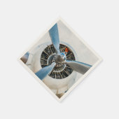 Douglas DC-3 Flugzeug. Propeller Serviette (Ecke)