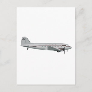 Douglas DC-3 Johnson Flying Service Postkarte