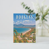 Douglas, die Perle von der Insel Man Postkarte (Stehend Vorderseite)