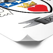Douglas Familienwappen Coat of Arms Poster (Ecke)