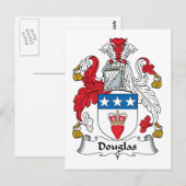 Douglas Familienwappen Postkarte (Vorne/Hinten)