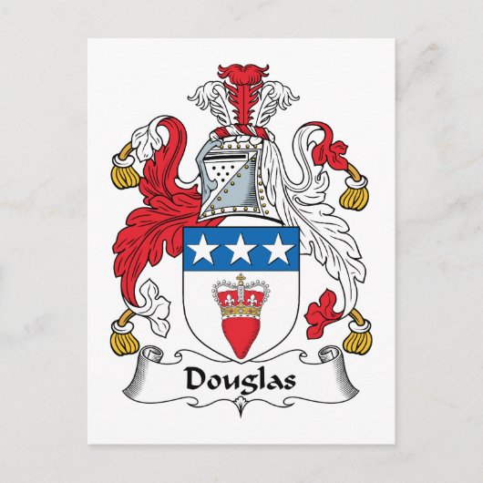 Douglas Familienwappen Postkarte (Vorderseite)