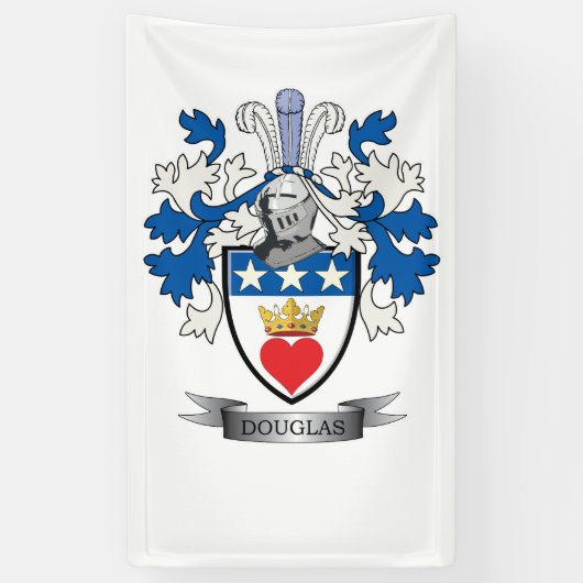 Douglas-Familienwappen-Wappen Banner (Vertikal)