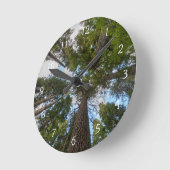 Douglas Fir Baumkronen Runde Wanduhr (Winkel)