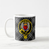Douglas "FORWARD" Wappen auf Gray Douglas Tartan T Kaffeetasse (Links)