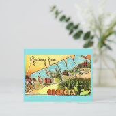 Douglas Georgia Vintage Postkarte (Stehend Vorderseite)
