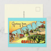 Douglas Georgia Vintage-Postkarte Postkarte (Vorne/Hinten)