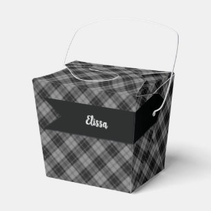 Douglas Grauschottischer Tartan Kariertes Muster Geschenkschachtel