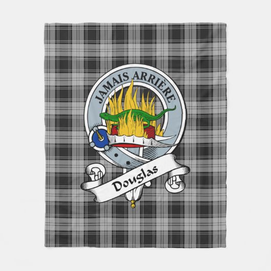 Douglas Gray Clan Abzeichen Tartan Kariert Fleecedecke (Vorderseite)