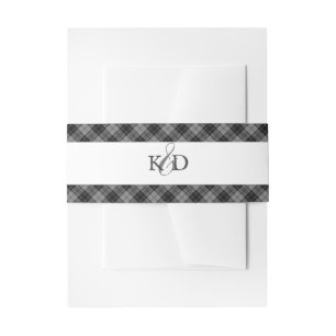 Douglas Gray Clan Tartan Scottish Kariert Einladungsbanderole