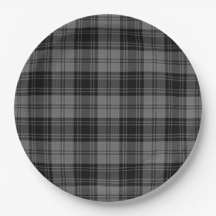 Douglas grey Tartan Pappteller