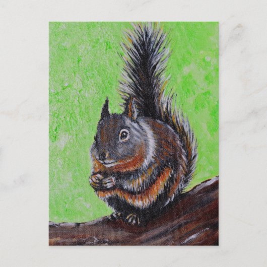Douglas-Hörnchen-Malerei 2 Postkarte (Vorderseite)