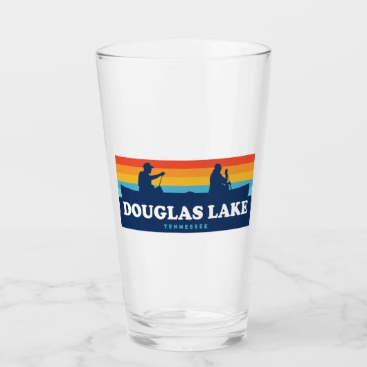 Douglas Lake Tennessee Canoe Glas (Vorderseite)