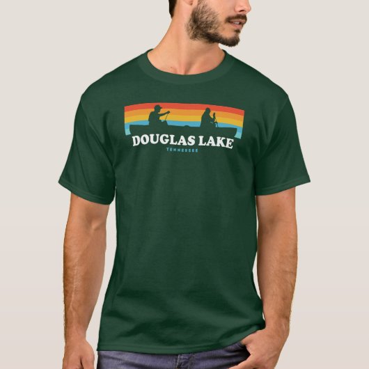 Douglas Lake Tennessee Canoe T-Shirt (Vorderseite)
