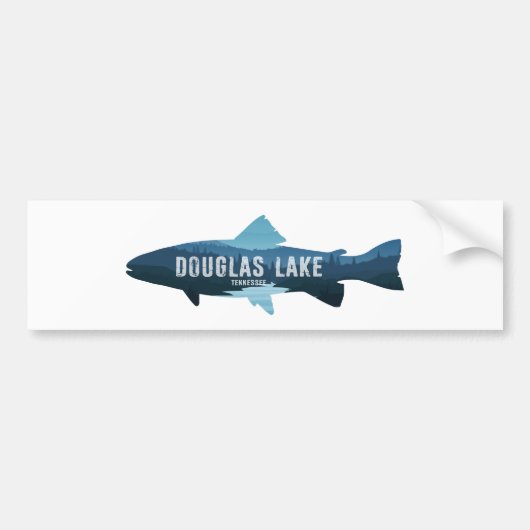 Douglas Lake Tennessee Fish Autoaufkleber (Vorne)