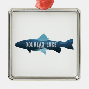 Douglas Lake Tennessee Fish Ornament Aus Metall