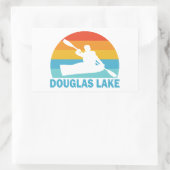 Douglas Lake Tennessee Kayak Rechteckiger Aufkleber (Tasche)