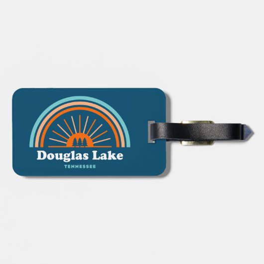 Douglas Lake Tennessee Rainbow Gepäckanhänger (Rückseite horizontal)