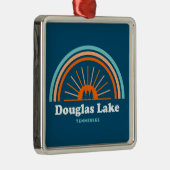 Douglas Lake Tennessee Rainbow Ornament Aus Metall (Rechts)
