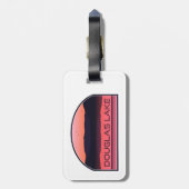 Douglas Lake Tennessee Red Sunrise Gepäckanhänger (Rückseite vertikal)