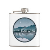 Douglas Lake Tennessee Reflection Flachmann (Vorderseite)